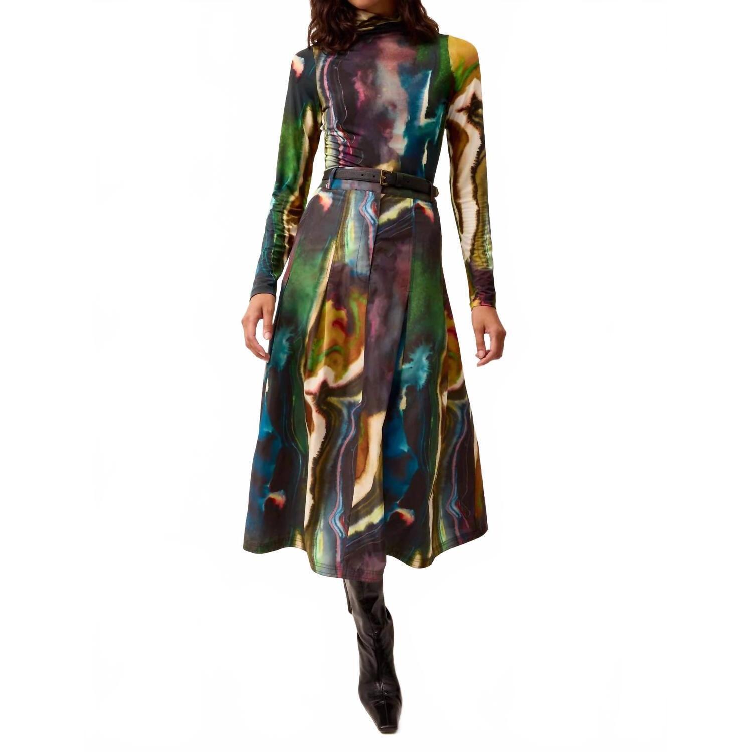 New Marie Oliver Eloise Printed Shirt Top In Multicolor